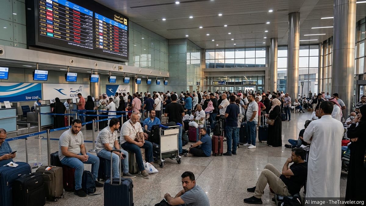 Flight Chaos at Kuwait Airport as 36 Flights Canceled