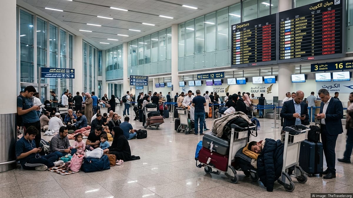 Gulf Flight Cancellations Leave Travelers Stranded in Kuwait