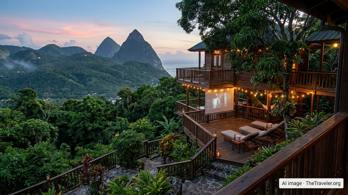 Ladera Unveils Private Treehouse Cinema in Saint Lucia