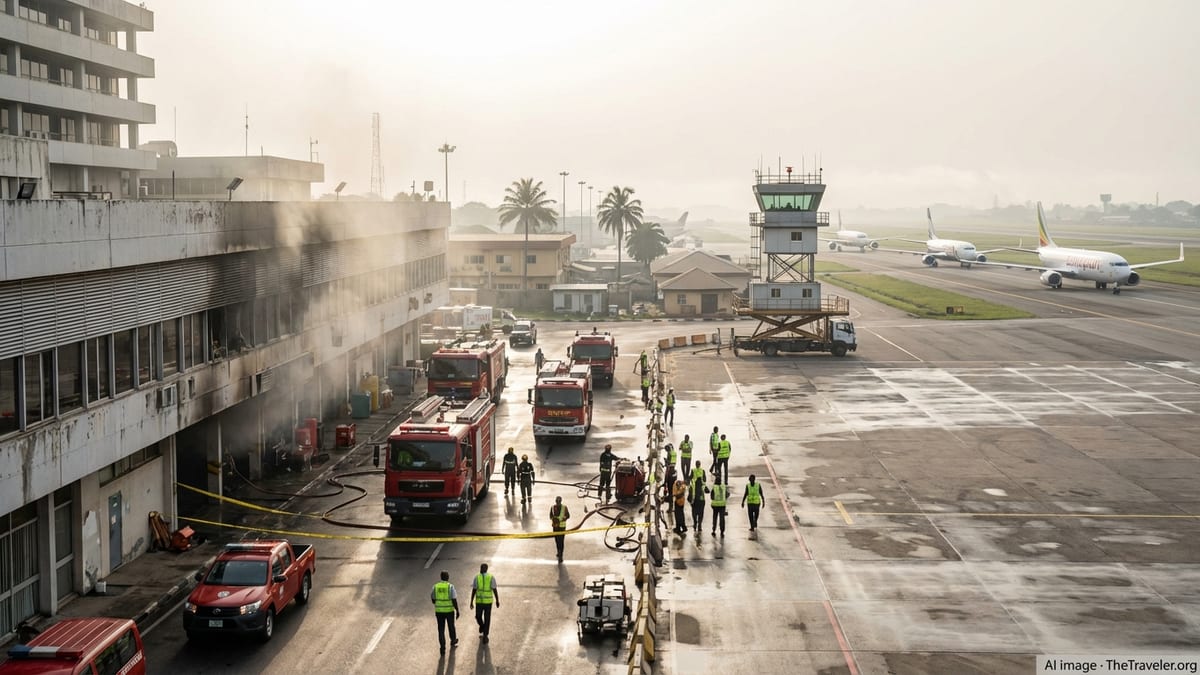 Lagos Airport Fire Wipes Out ATC Systems, Mobile Tower Rushed In