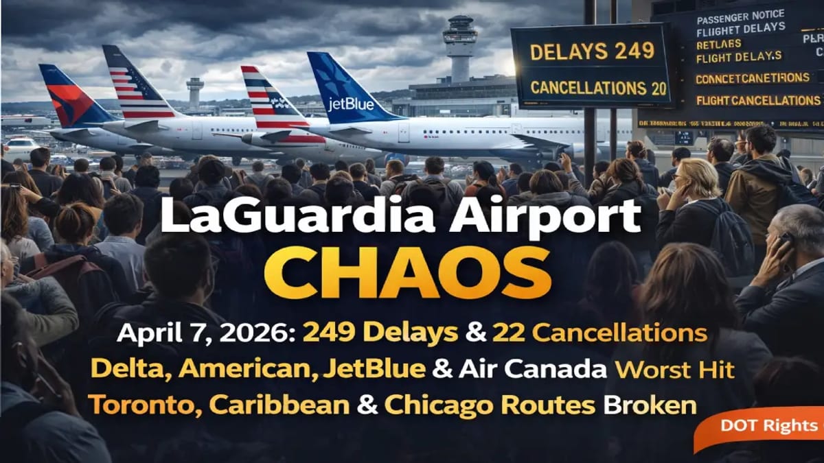 LaGuardia chaos: 271 flight disruptions snarl April 7 travel