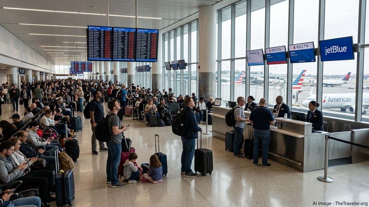LaGuardia Flight Disruptions Strand Hundreds in New York