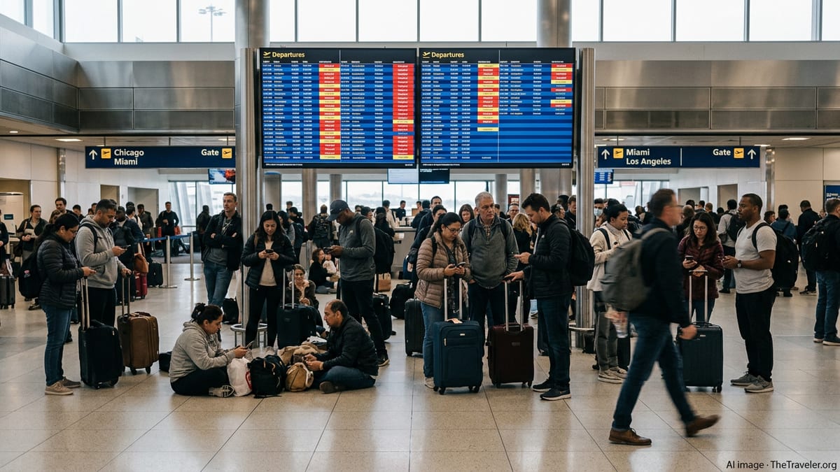 Travel Chaos at LaGuardia as Delays Ripple Across U.S.