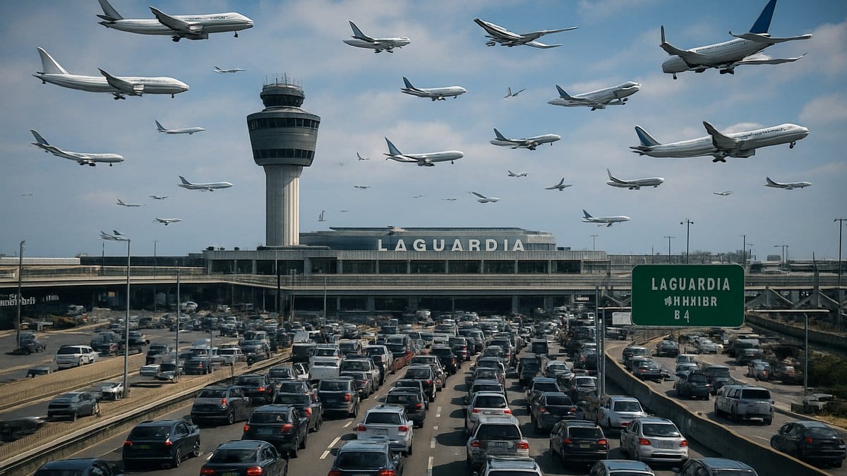 LaGuardia Under Siege as Flight Delays Snarl New York Travel