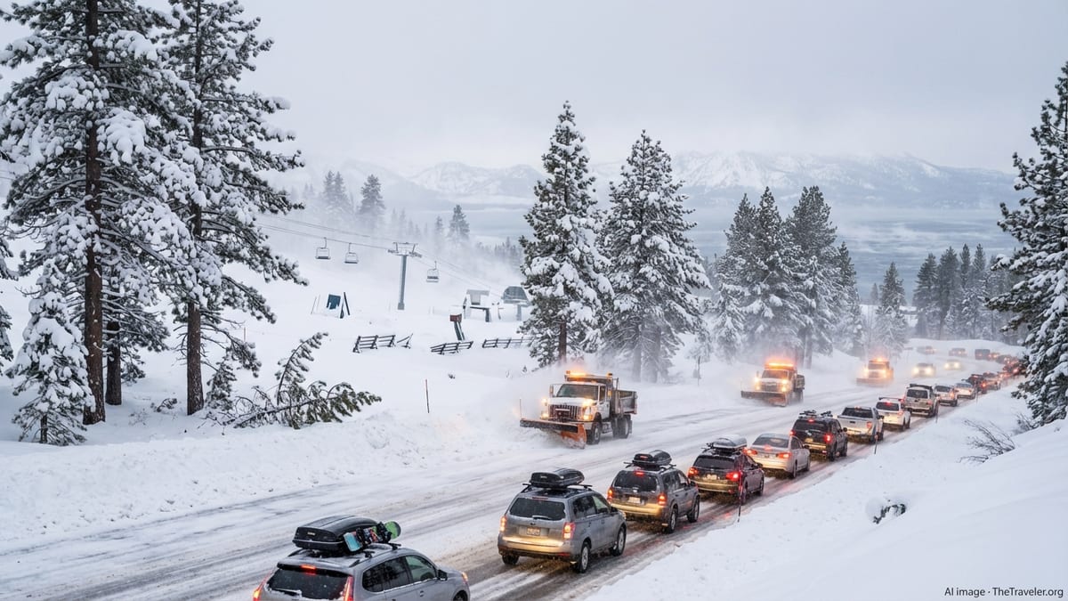 Lake Tahoe Buried by Massive Storm, Stranding Travelers