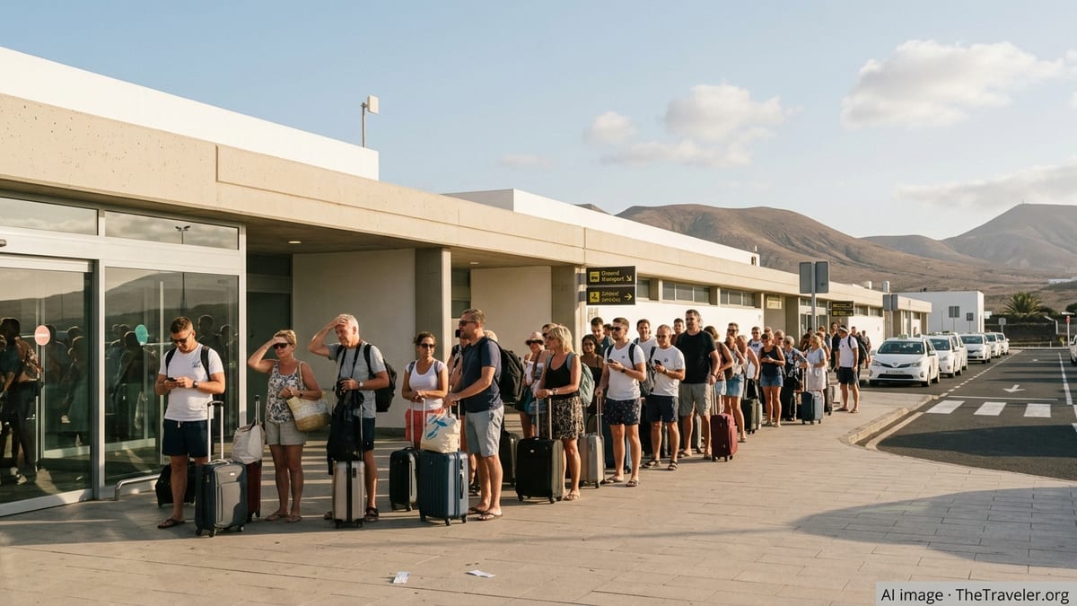 Lanzarote airport queues spark warnings over island’s image