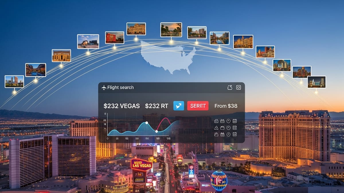Las Vegas Tops Skyscanner’s 2026 List of Cheapest Flight Destinations for Americans