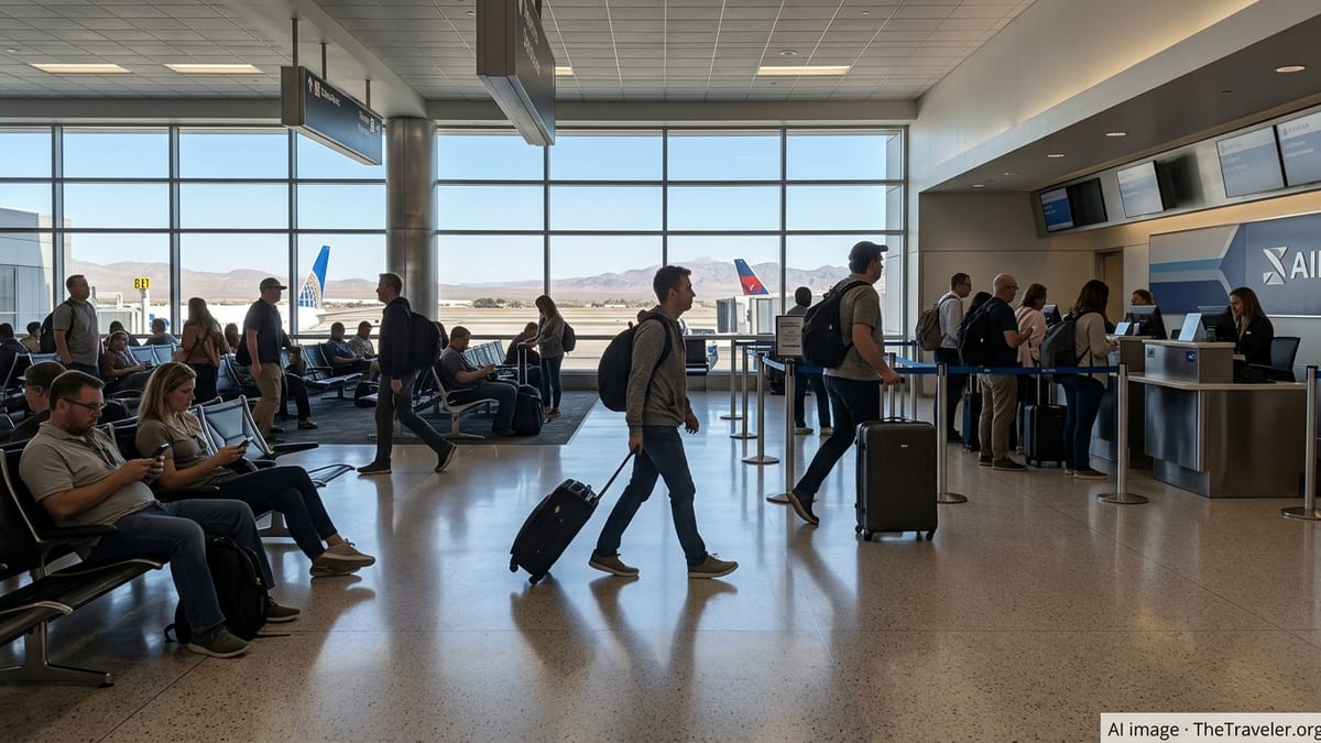Las Vegas Airport Traffic Slips in February as Airlines Diverge