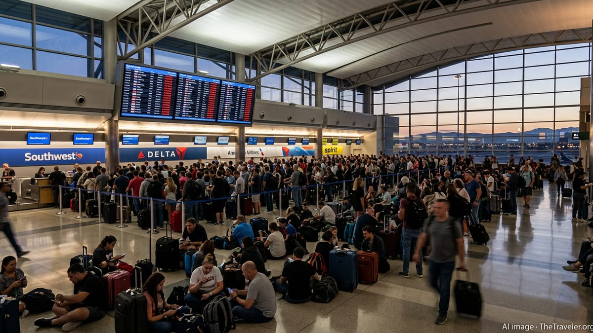 Flight Disruptions Snarl Travel Through Las Vegas Hub