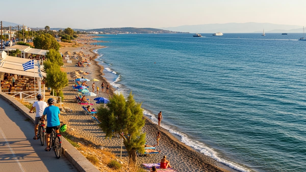 Kos Island, Greece, with sandy beaches