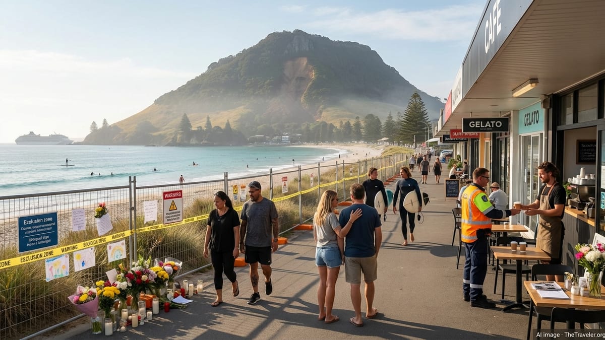 After Deadly Mauao Landslide, Mount Maunganui Balances Grief With Tourism Survival