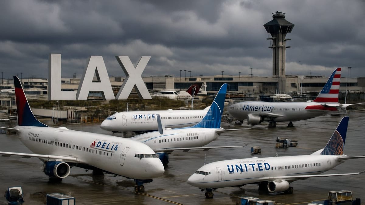 LAX Delays Mount as Delta, United and American Strain