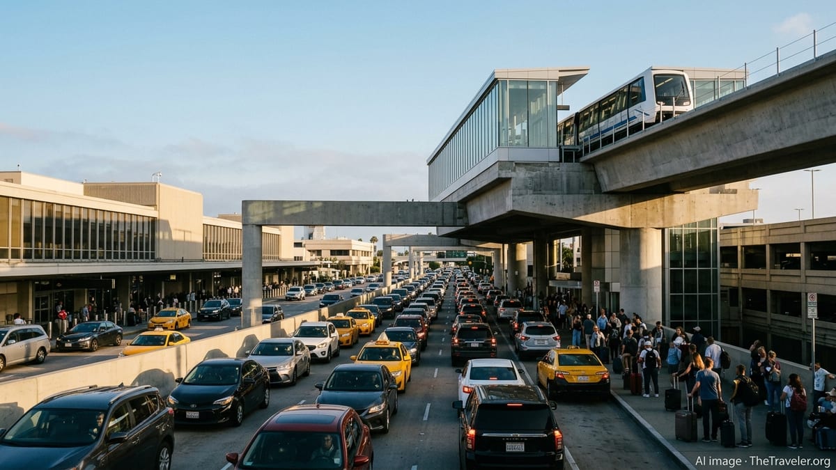 LAX People Mover Delays Renew Questions on U.S. Airport Gridlock