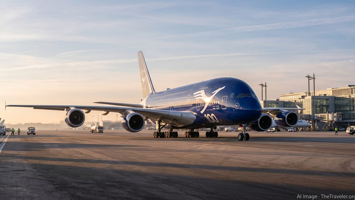 Lufthansa Debuts A380 in Striking 100th Anniversary Livery