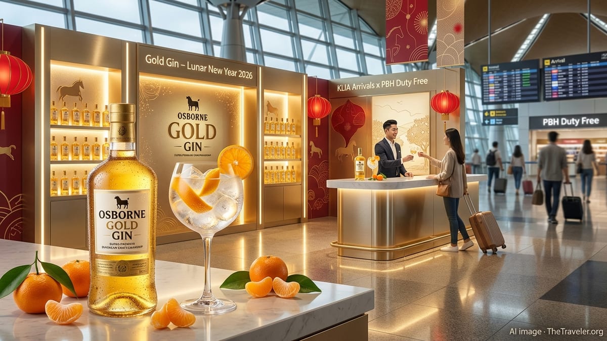 Gold Gin Shines at KLIA with Lunar New Year 2026 Travel Retail Debut
