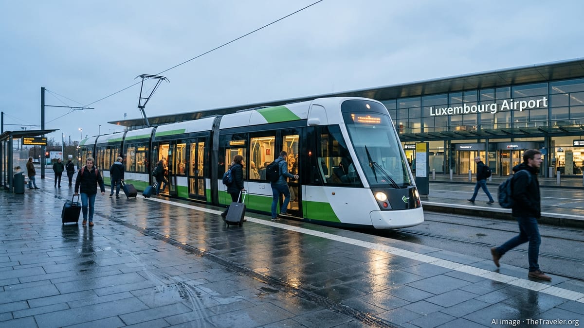 Luxembourg Airport Tram Draws 70,000 Riders a Month