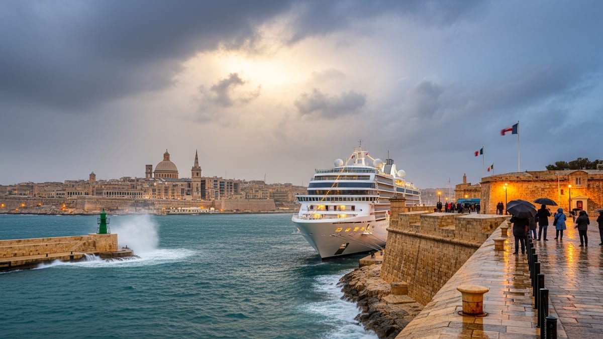Cyclone Harry Keeps Silver Muse in Valletta, Turning Disruption Into Deeper Malta Discovery