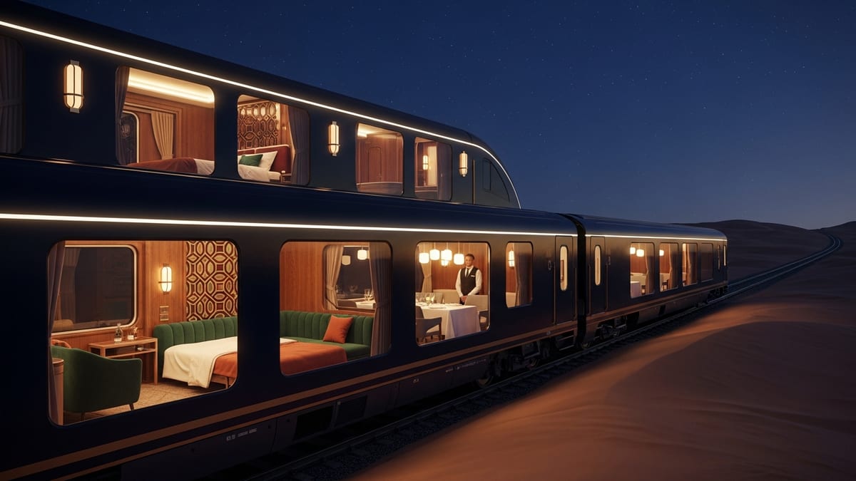 Saudi Arabia Unveils Dream of the Desert, an Ultra Luxury Sleeper Train