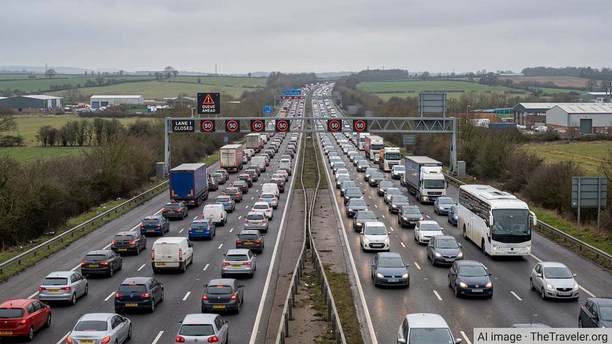 M1 in Derbyshire Sees Severe Gridlock and Hours-Long Delays