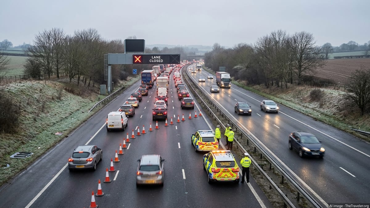 Crash Near Harpenden Brings M1 to Standstill and Chaos