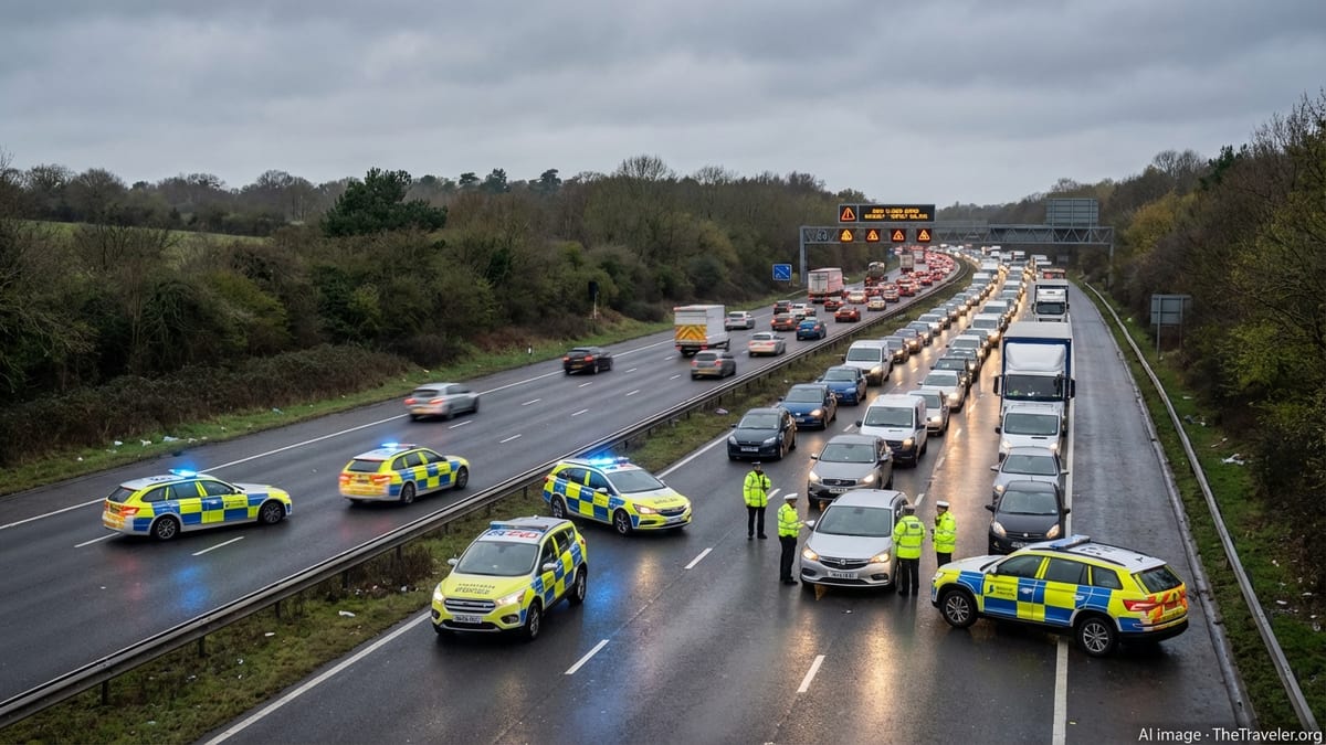 M3 Eastbound Closure Traps UK Commuters After Police Incident