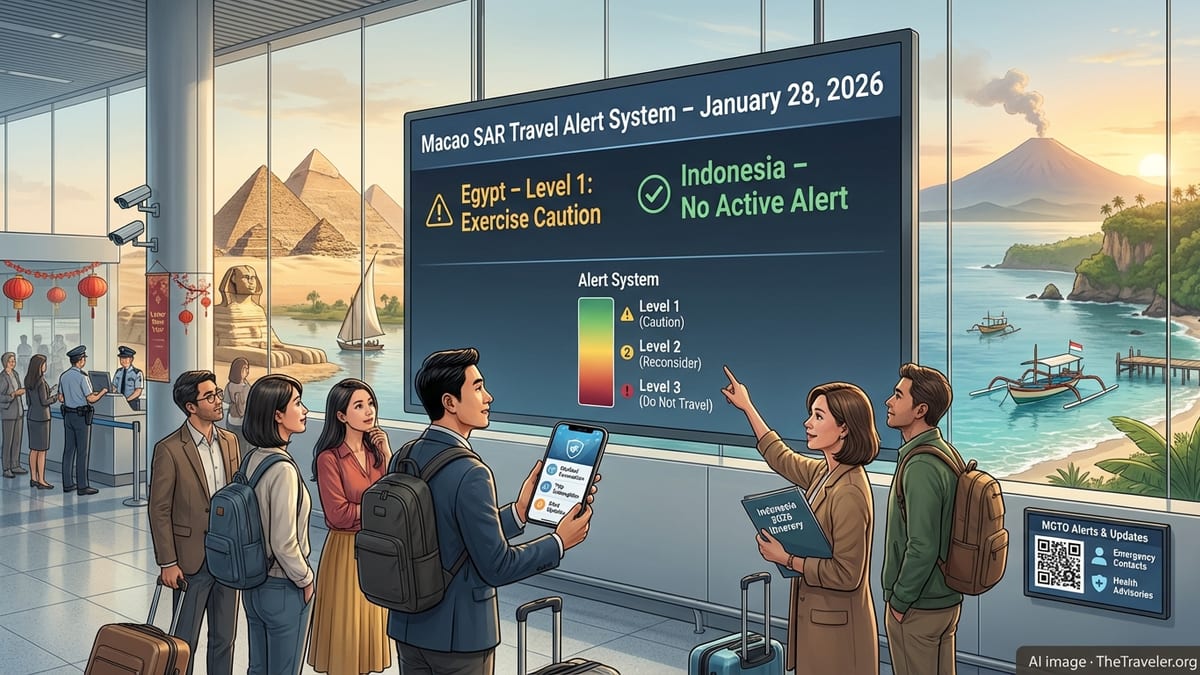 Macao Eases Travel Alerts for Egypt and Indonesia Ahead of 2026 Holiday Surge