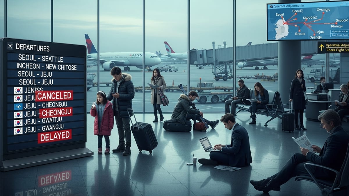 Wave of Flight Cancellations Disrupts Seoul, Jeju and Key International Routes