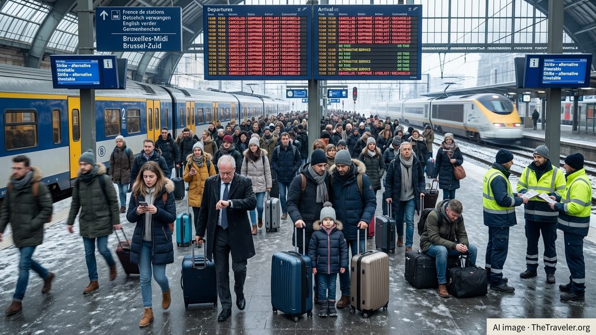 Five-Day Belgium Rail Strike Disrupts European Winter Travel and International Train Links