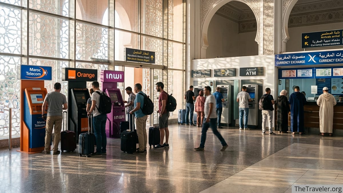 Marrakech Airport SIM Card & Money Exchange Arrival Guide