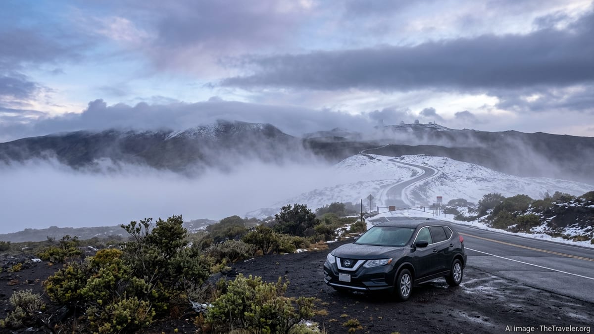 Winter Storm Watch Shuts Down Mauna Kea and Mauna Loa Summits
