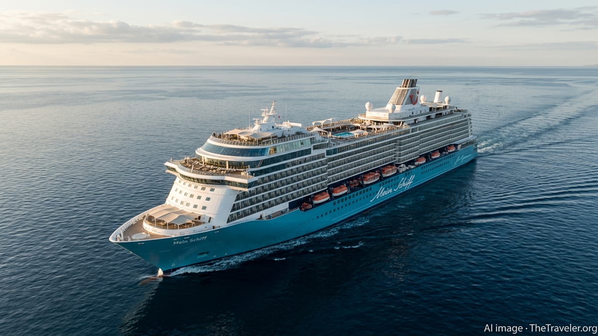 Mein Schiff Flow Sea Trials Mark 2026 Cruise Shift