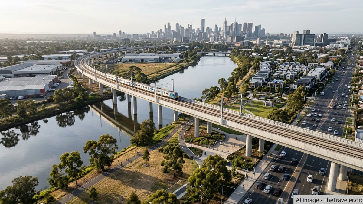 Melbourne Rail Bridge Promises Faster Commutes and New Urban Spaces