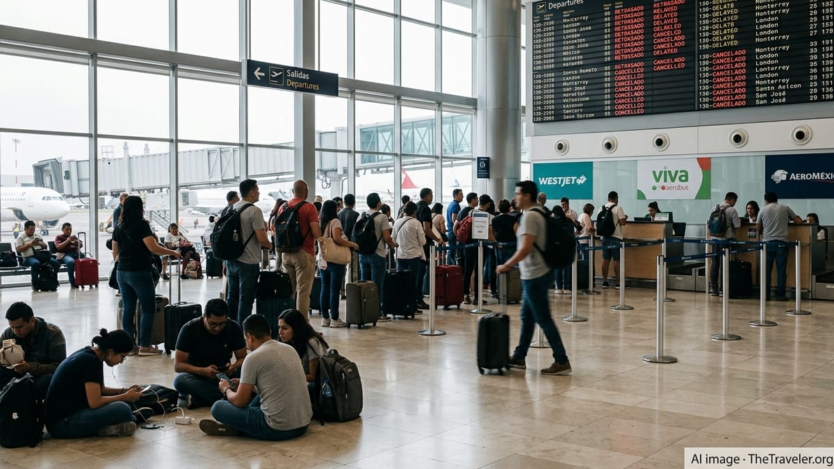 Flight Disruptions Hit Major Mexican Hubs, Hundreds Stranded
