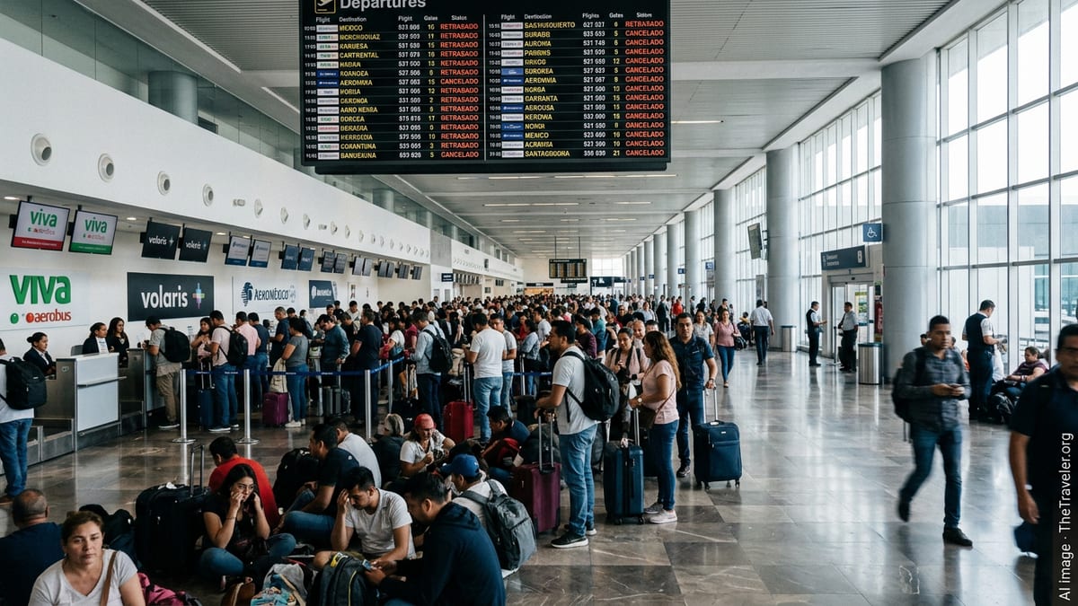 Delays and Cancellations Disrupt Flights in Mexico City and Monterrey