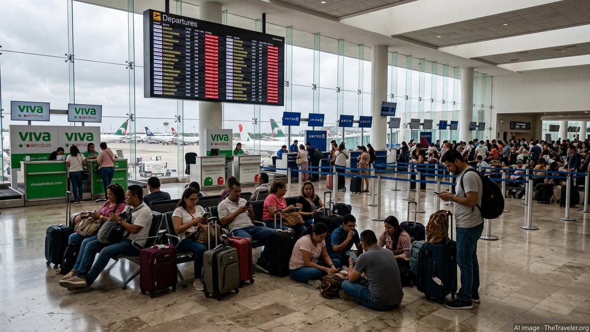 Major Flight Cancellations Strand Mexico–U.S. Travelers