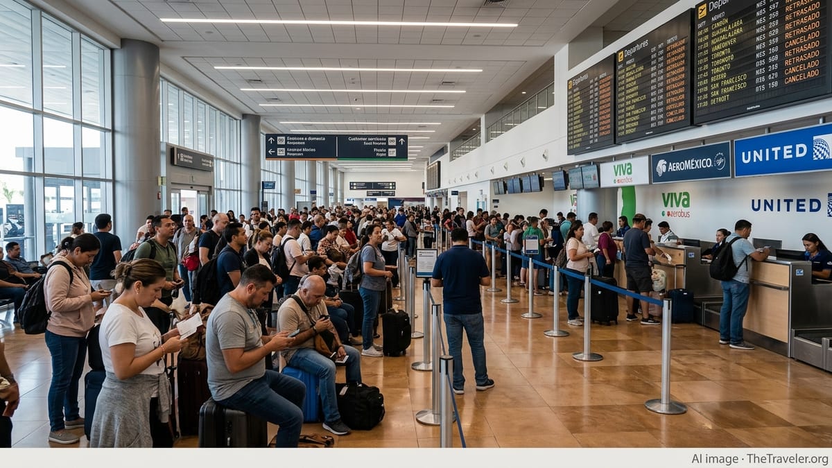 Over 40 Flights Canceled Disrupting Mexico and North America