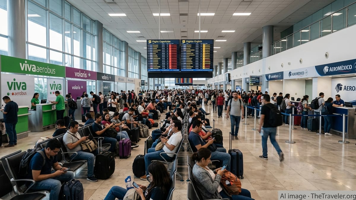 Mass Cancellations Strand Travelers Across Major Mexican Hubs