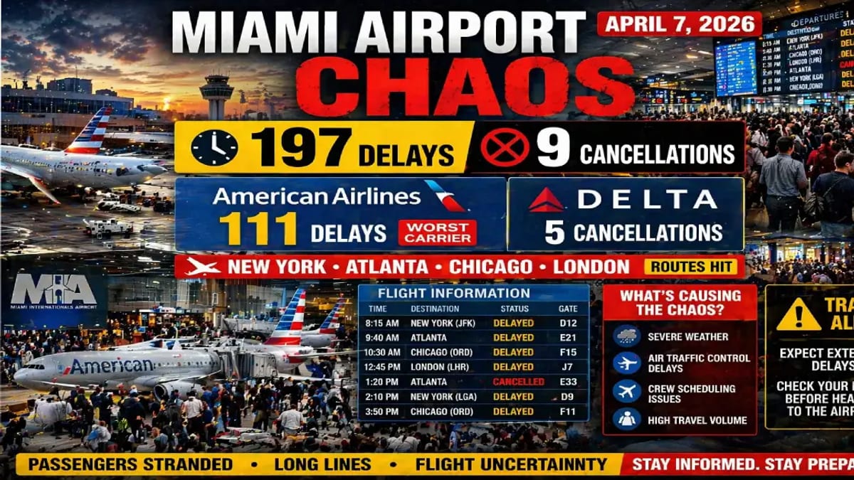 Miami Airport Chaos: 206 Flight Disruptions Rattle Post‑Easter Travel