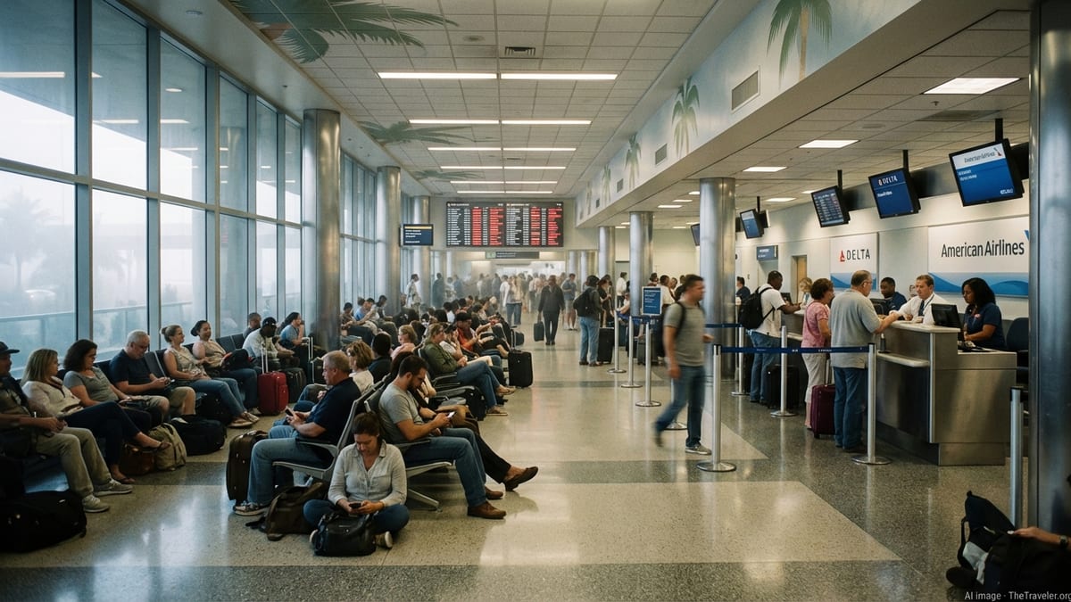 Fog and Winter Storms Leave Miami Air Travelers Stranded