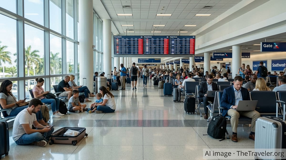 Storm Chaos Strands Hundreds at Miami International Airport