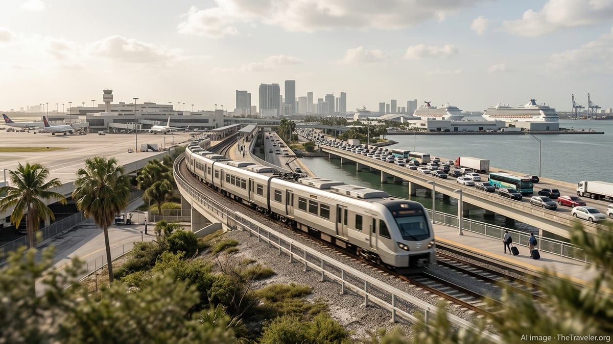 Miami Weighs Non-Stop Rail Link From Airport to PortMiami