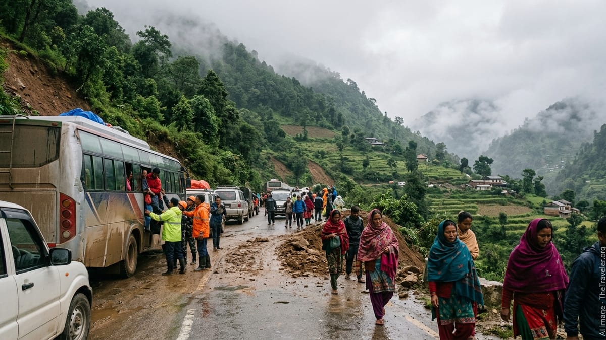 Over 220 Passengers Rescued After Being Stranded on Mid-Hill Highway