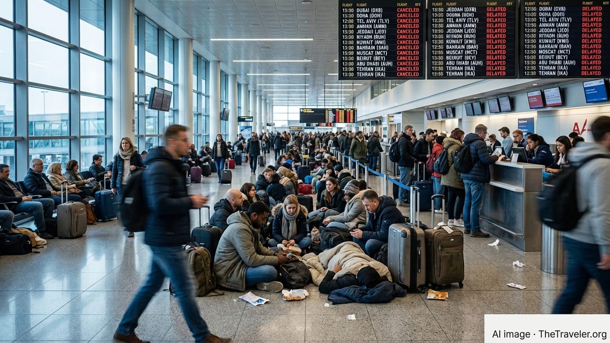 Middle East Airspace Shutdown Triggers Global Flight Meltdown