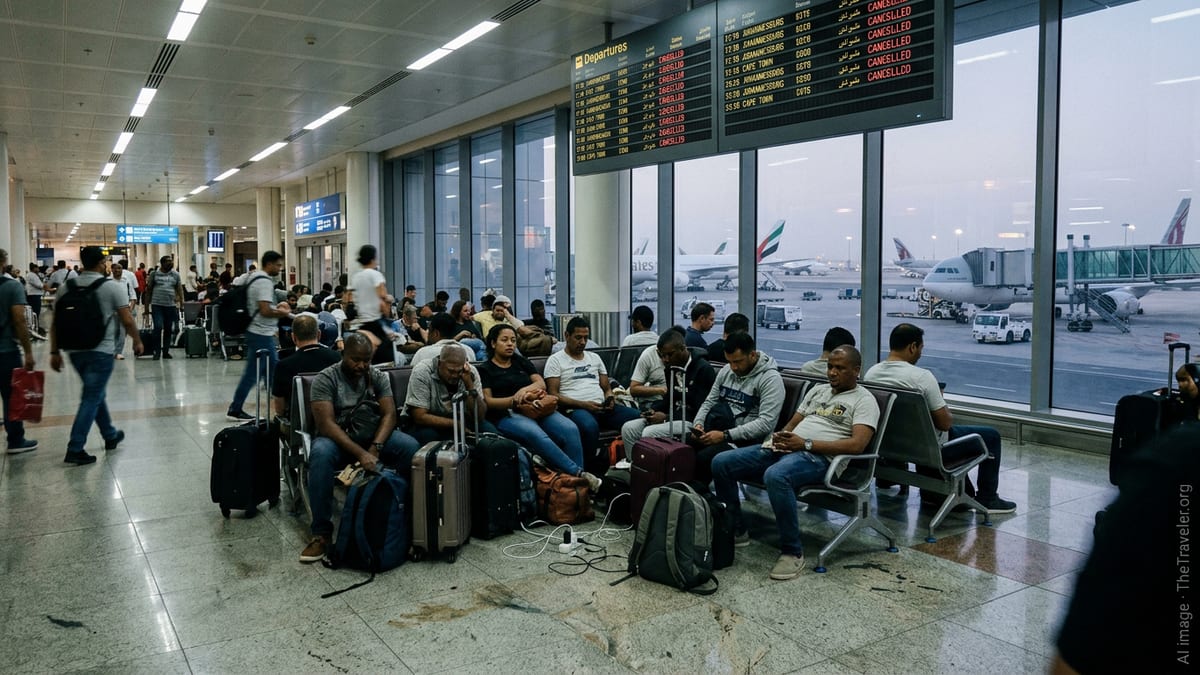 Middle East Airspace Shutdown Traps South African Travelers