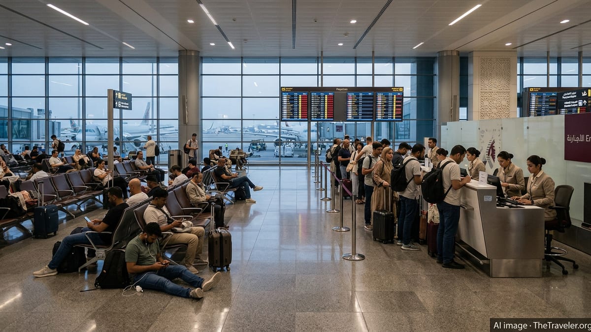 Middle East Flight Chaos Strands Thousands Across Global Hubs