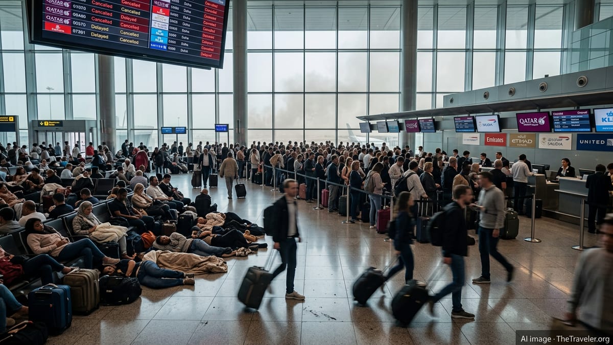 Middle East Flight Chaos Strands Thousands of Global Travelers