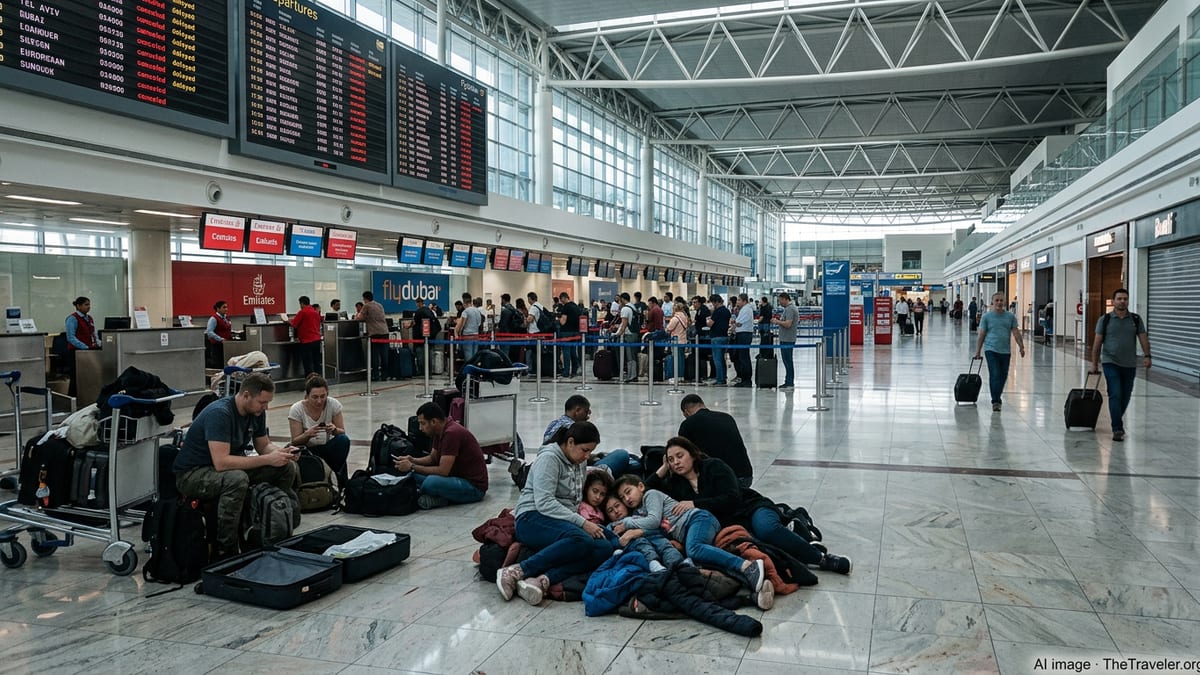 Flight Chaos in Middle East Strands Hundreds of Passengers
