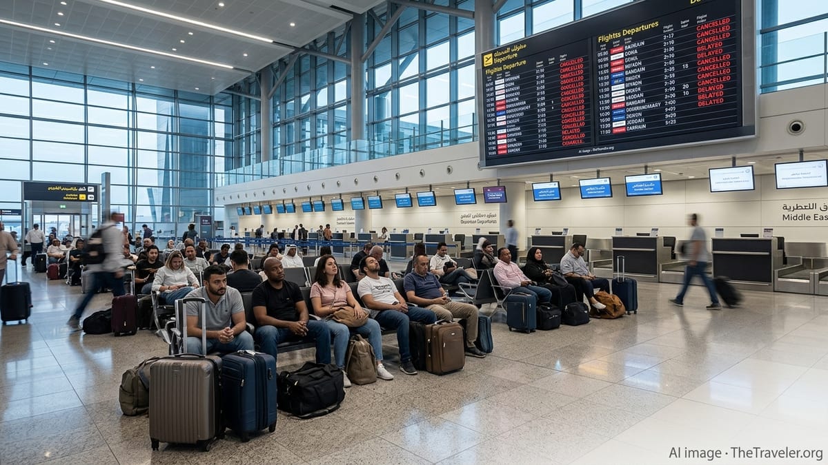 Middle East Flight Chaos: 173 Cancellations Hit Gulf Hubs