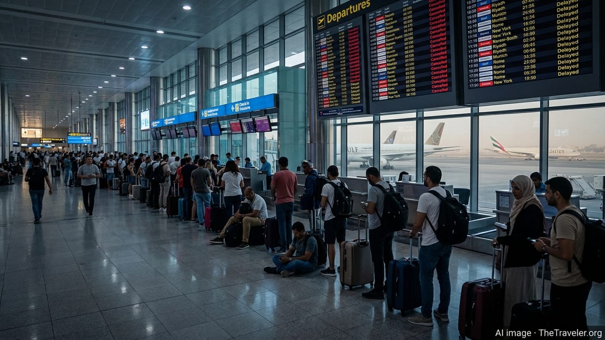 Middle East Flight Chaos Strands Thousands Across Continents
