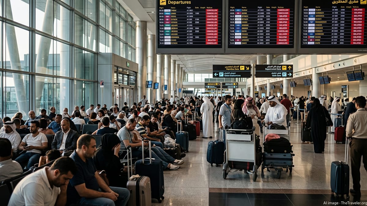 Middle East Airspace Turmoil Strands Thousands of Travellers